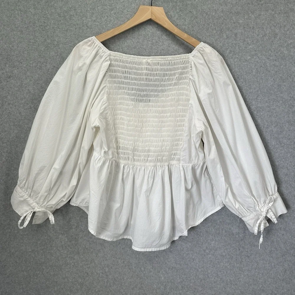 Anthropologie smocked sweetheart